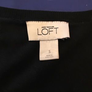 LOFT Sweaters - Ann Taylor loft cropped black sweater s cotton LOFT Sweaters - Ann Taylor loft cropped black sweater s cotton